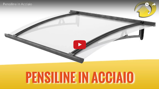pensiline acciaio